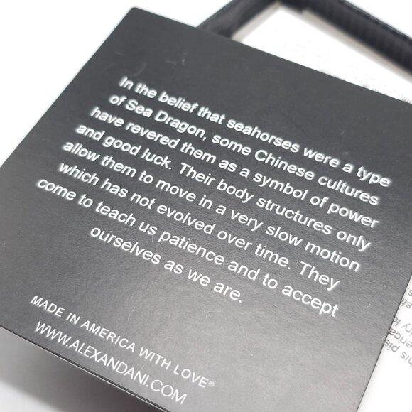 Alex And Ani Seahorse Charm Bracelet Silver (+) Energy With Box - Picture 3 of 4